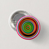 Psychedelic Wormhole Ronde Button 3,2 Cm (Voorkant /achterkant)