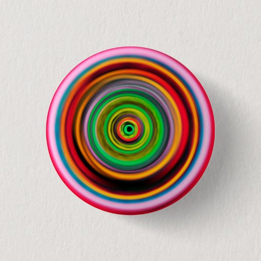 Psychedelic Wormhole Ronde Button 3,2 Cm (Voorkant)