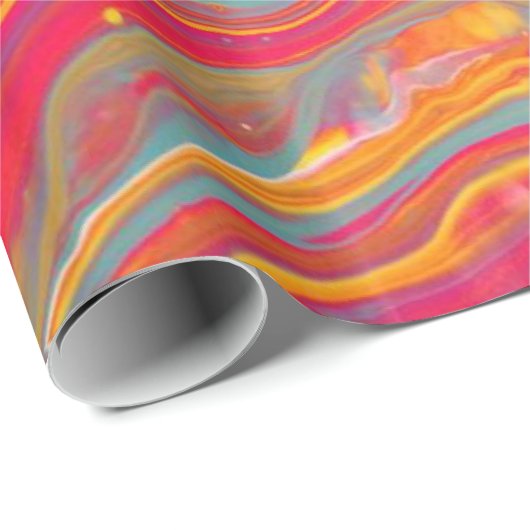 Psychedelic Wrapping Paper Cadeaupapier (Rol Hoek)