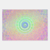 Psychedelic Wrapping Paper Flat Sheet Set van 3 (Voorkant 3)