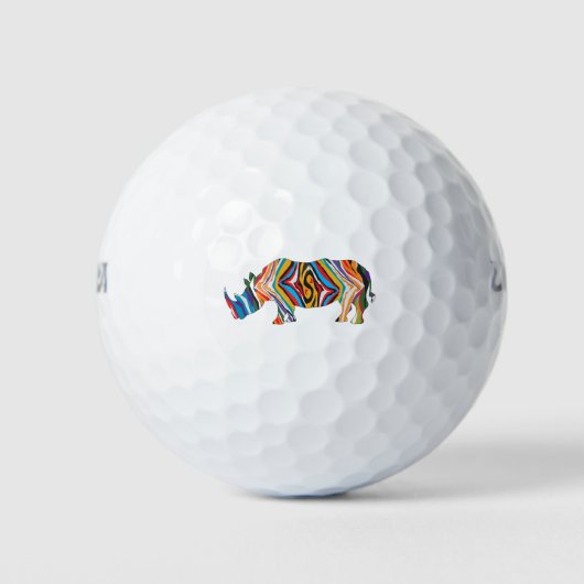 Psychedelic-Zebra-Unicorn Golfballen (Voorkant)