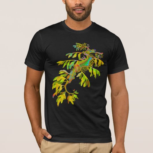 Psychedelic Zee Dragon Seahorse T-Shirt (Voorkant)