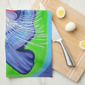 Psychedelic Zee Lion - Acrylverf Theedoek (Quarter Fold)