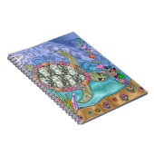 Psychedelic Zee Turtle Seahorse Art Notitieboek (Rechterzijde)