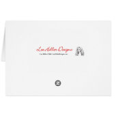 Psychedelic Zee Turtle Seahorse Art Wenskaart (Achterkant Horizontaal)