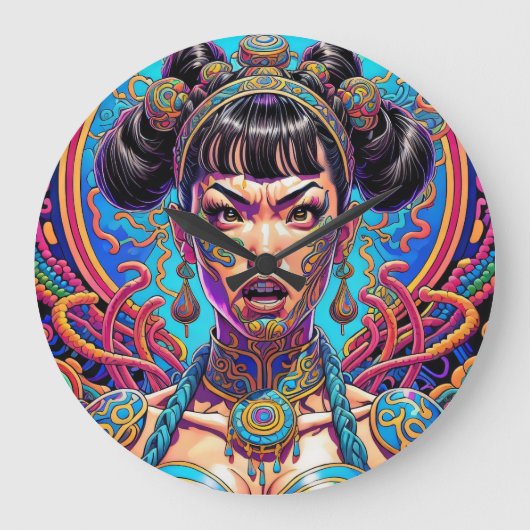 Psychedelic zeg wat! Kunst Grote Klok (Voorkant)