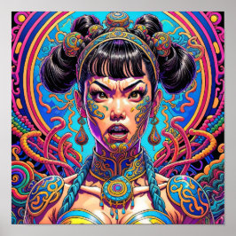 Psychedelic zeg wat! Kunst Poster