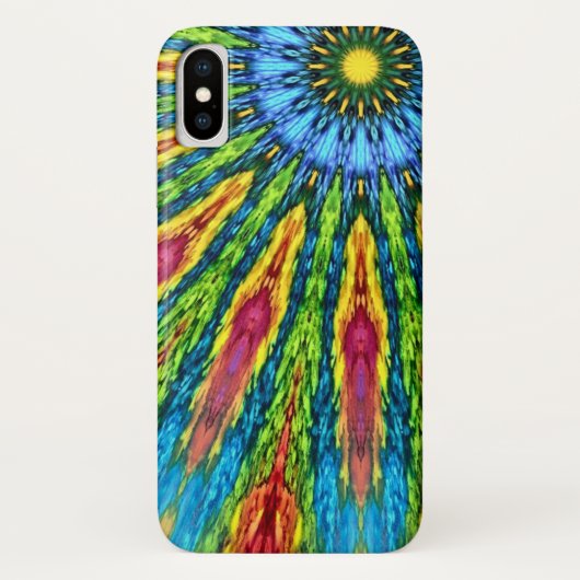 Psychedelic Zen Sun Myriad Mandala Hoesje (Achterkant)