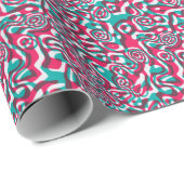 Psychedelic zuur naadloze funky achtergrond. cadeaupapier (Rol Hoek)