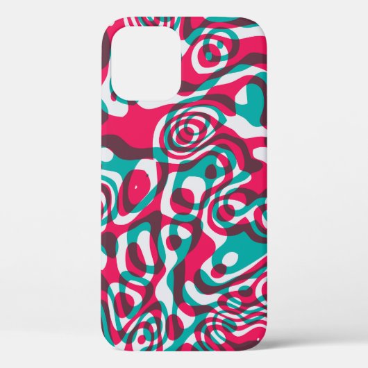 Psychedelic zuur naadloze funky achtergrond. Case-Mate iPhone case (Achterkant)
