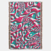 Psychedelic zuur naadloze funky achtergrond. deken (Voorkant Verticaal)