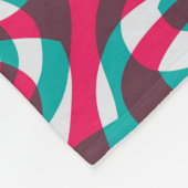Psychedelic zuur naadloze funky achtergrond. fleece deken (Hoek)