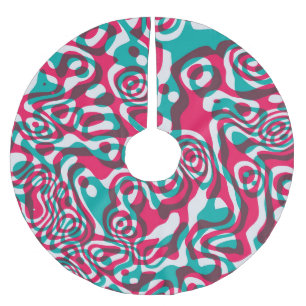 Psychedelic zuur naadloze funky achtergrond. kerstboom rok