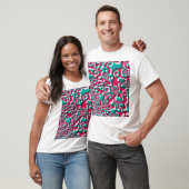 Psychedelic zuur naadloze funky achtergrond. t-shirt (Unisex)