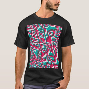 Psychedelic zuur naadloze funky achtergrond. t-shirt