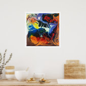 Psychedelica # 1 poster (Keuken)