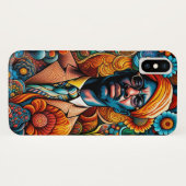 Psychedelica Abstract Afro-Amerikaanse Man Case-Mate iPhone Case (Achterkant (horizontaal))