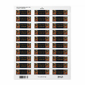 Psychedelica Abstracte Afro-Amerikaanse Man Etiket (Full Sheet)