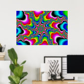 Psychedelica - Fractal Poster (Thuiskantoor)