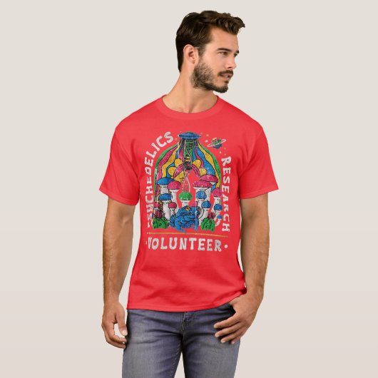Psychedelics Research Volunteer T-shirt (Voorkant volledig)