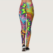 psychedelinezuur meditatie gym yoga leggings (Achterkant)