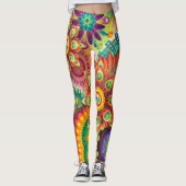 psychedelinezuur meditatie gym yoga leggings (Voorkant)
