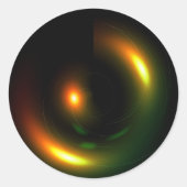 psychedelique ronde sticker (Voorkant)