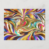 Psychedelisch abstract briefkaart (Voorkant)