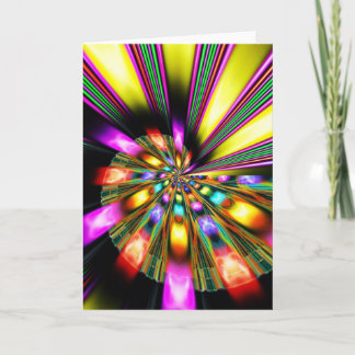 Psychedelisch Abstract Personaliseerbare Wenskaart Kaart