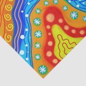 psychedelisch abstract tissuepapier (Detail)