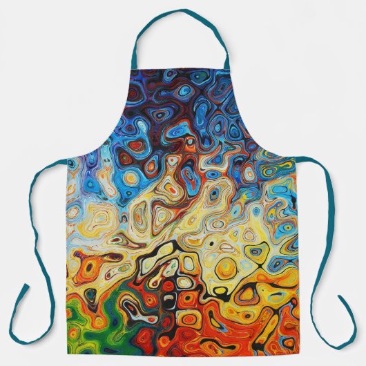 psychedelisch all-over print Schort (Voorkant)