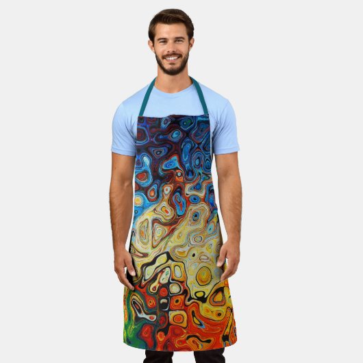 psychedelisch all-over print Schort (Gedragen)