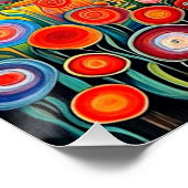 Psychedelisch berglandschap 1 perfect poster (Hoek)