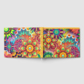 Psychedelisch bloemenpatroon gastenboek (Volledig)