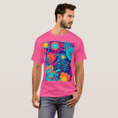 Psychedelisch bloemtapijt t-shirt (Voorkant volledig)