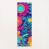Psychedelisch bloemtapijt yogamat (Voorkant)