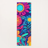 Psychedelisch bloemtapijt yogamat (Achterkant)