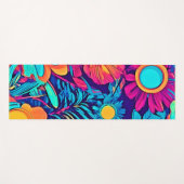 Psychedelisch bloemtapijt yogamat (Voorkant (horizontaal))