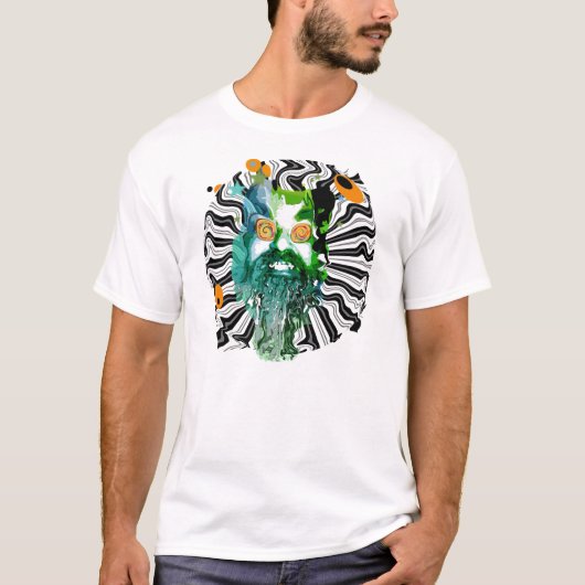 psychedelisch brainwash T-shirt (Voorkant)