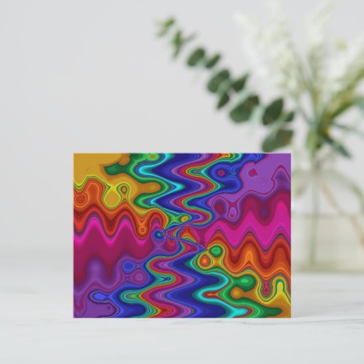 Psychedelisch Briefkaart (Staand voorkant)