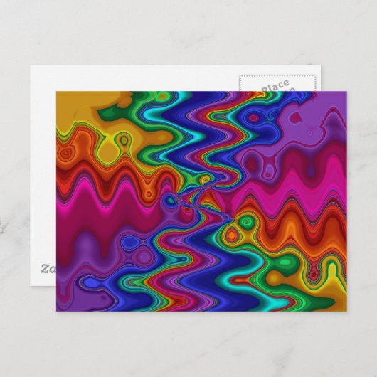 Psychedelisch Briefkaart (Voorkant / Achterkant)