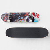 Psychedelisch dek voor skateboard (Horizontaal)