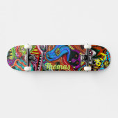Psychedelisch dek voor skateboarders persoonlijk skateboard (Horizontaal)