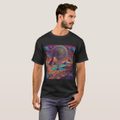 Psychedelisch Egyptisch landschap T-shirt (Voorkant volledig)