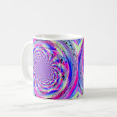 Psychedelisch Fractal Design Koffiemok (Voorkant links)