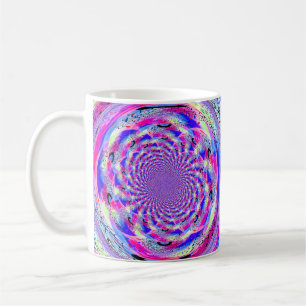 Psychedelisch Fractal Design Koffiemok