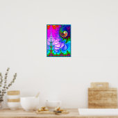 Psychedelisch Fractal Land Poster (Keuken)