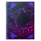 Psychedelisch Fractal Spiraal Notitieboek (Voorkant)