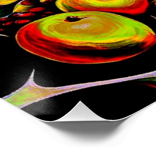 Psychedelisch fruit 5 perfect poster (Hoek)