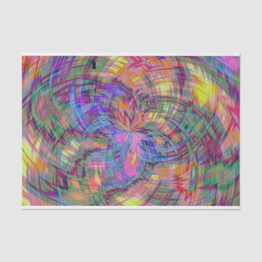 psychedelisch geruit tissuepapier (Voorkant)